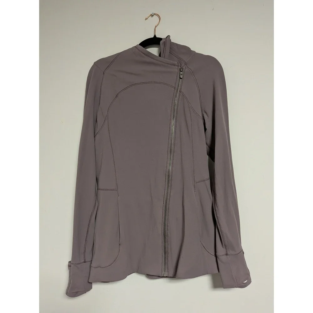 LULULEMON Women's 12 Every Journey Hoodie II Iced Iris FullAsymmetrical Zip Hood - Picture 11 of 11